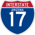 Road sign for I-17