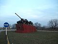 Танк ИС-3 — памятник воинам 52-й танковой бригады, защитникам города Малгобека (1942—1943 годы). 2011 год.