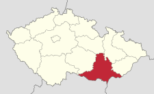Jihomoravský kraj na mapě