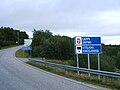 Bord in Fins en Noord-Samisch in Finland.