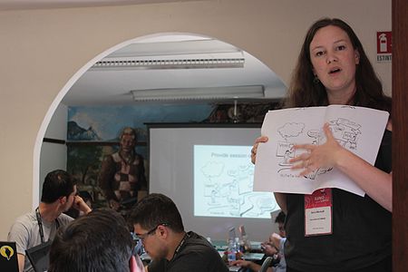 Sharing the Wikipedia Bonanza during Wikimania.