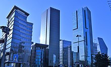 Levent is one of the main business districts in Istanbul, together with Maslak and Sisli on the European side and Atasehir on the Asian side Levent Financial Center - Istanbul.jpg