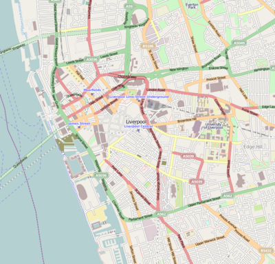 Location map United Kingdom Liverpool Central