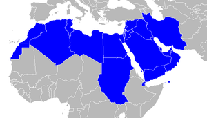Map of commonly included MENA (Middle East & N...