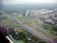 Kreuzung der M8 und des Moskauer Autobahnrings