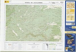 Kaart van Sierra de Javalambre
