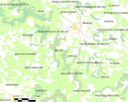 Belvès – Mappa