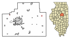 Location in McLean County, Illinois
