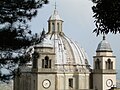 Cupolas on the towers of Montefiascone Cathedral, Italy.