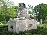 Sphinx monument by Martin Milmore, 1872