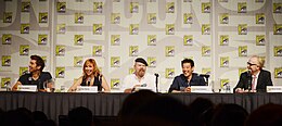 The cast of Mythbusters at Comic Con, 2012 Mythbusters (7613445734) (cropped).jpg