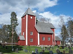 Nordre Osens gamla kyrka i Åmots kommun.
