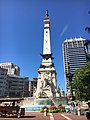 Monumentet Of Soldiers and Sailors ble reist i Indianapolis i 1888. I 1902 ble det bestemt at monumentet skulle markere heder til Indianas krigsveteraner. Foto: Ethan Basile