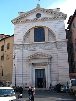 Fasaden vid Piazza di San Pantaleo.