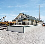 The Arizona and California Railroad Station viewed from a different angle