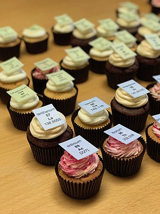 Periodic Table cupcakes at the University of Edinburgh's Ada Lovelace Day 2017