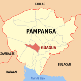 Guagua na Pampanga Coordenadas : 14°58'N, 120°38'E