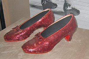 The original Ruby slippers used in The Wizard ...