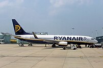A Ryanair Boeing 737-800 at Bristol Internatio...