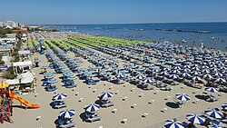 Vista aerea spiaggia San Mauro Mare 2016