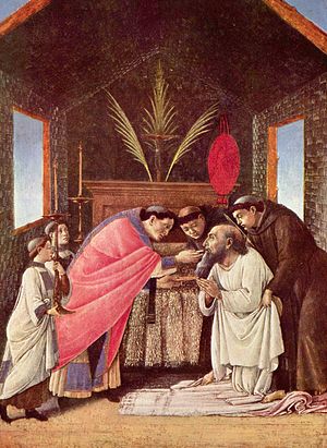 Das letzte Abendmahl des Heiligen Hieronymus, Sandro Botticelli 1494/95 (Sandro Botticelli)