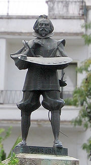 Statue of Francisco Zurbarán, in Seville