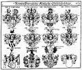 Wappen derer von Gall in Johann Siebmachers Wappenbuch um 1701, „Ravenspurgische Adeliche Geschlechter“