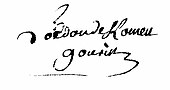 signature de Nicolas Joseph Loëdon de Keromen