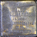 Stolperstein für Hilde Schallamach (Brüsseler Platz 9)