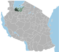 محل قرار گرفتن استان گیتا در نقشه تانزانیا
