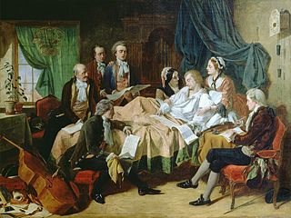 «Последние часы жизни Моцарта», художник Г. Н. О’Нил, 1860-е гг.