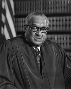 Thomas was nominated to replace Justice Thurgood Marshall (pictured), who announced his retirement on June 27, 1991, due to ill health. Thurgood-marshall-2.jpg