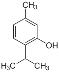 Strukturformel des Thymols
