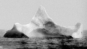 The iceberg suspected of sinking the RMS Titan...
