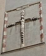 Ventana emparedada en el 17 de la calle des Filatiers.