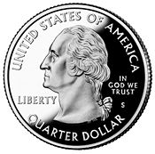 Washington is commemorated on the U.S. quarter.