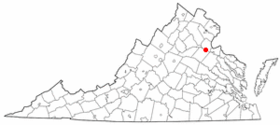 Localisation de Fredericksburg