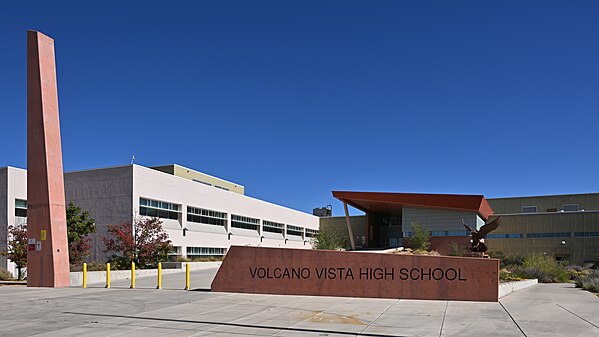 Volcano Vista High School front, Albuqueque, NM