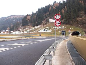 Umfahrungsstraße von St. Christina in Gröden