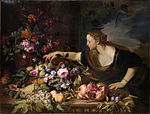 Молодая дама выбирающая смоквы. 1669. Холст, масло. Лувр