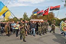 A funeral service for a Ukrainian soldier, 11 September 2014 Yurkevych-Andriy-pohoron-5452.jpg