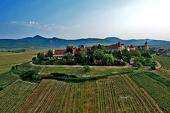 Zellenberg mit dem darunterliegenden Froehn