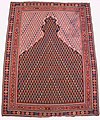 "Senneh" prayer rug. Sanandaj, late 18th–early 19th century. Metropolitan Museum of Art