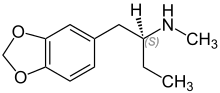 (S)-N-Methyl-1-(1,3-benzo-dioxol-5-yl)-2-butylamin