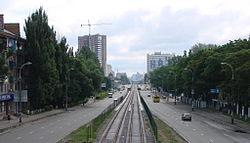 Вид на проспект Любомира Гузара (июль 2009 года)