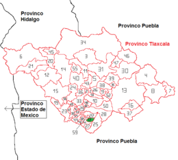 Mazatecochco de José María Morelos – Mappa