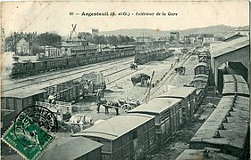 La gare, avant 1907.