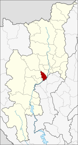 District location in Chiang Mai province