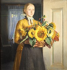 Jeune fille aux tournesols (Pigen med solsikkerne, 1889), Statens Museum for Kunst, Copenhague
