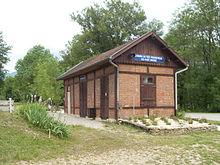 Gare du train touristisque, ex poste d'aiguillages de l'ancienne gare PLM